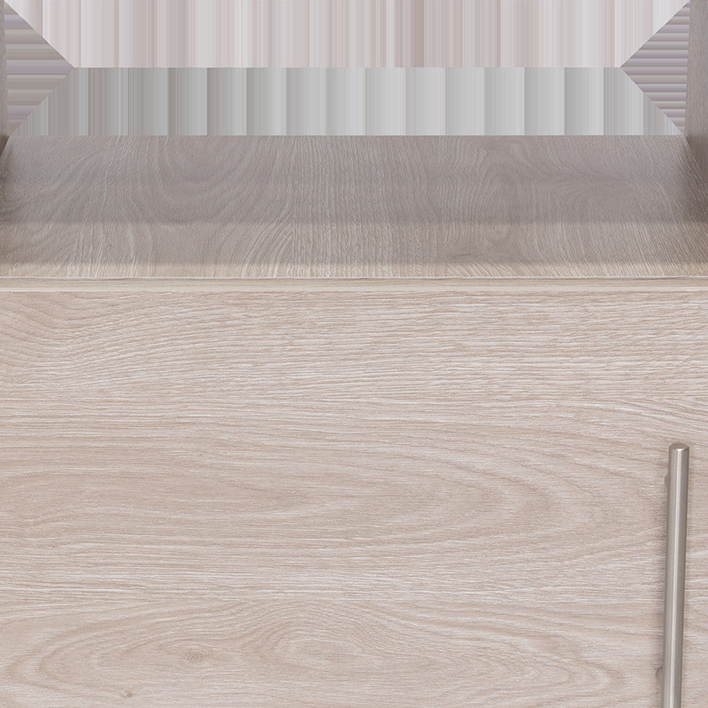 23" Gray Wood Nightstand