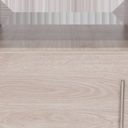 23" Gray Wood Nightstand