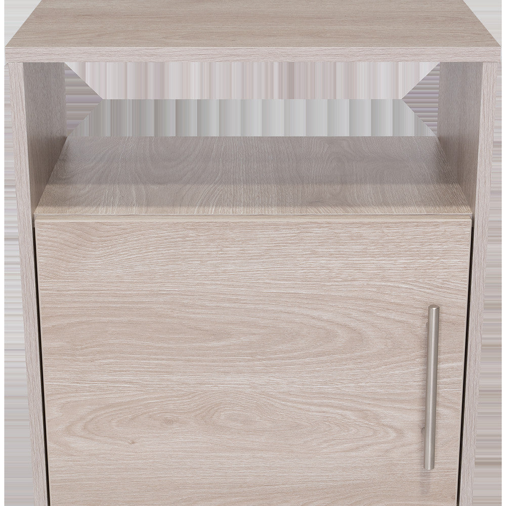 23" Gray Wood Nightstand