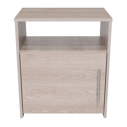 23" Gray Wood Nightstand