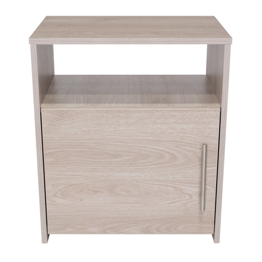 23" Gray Wood Nightstand