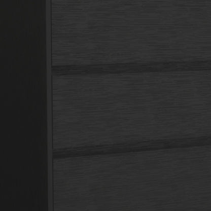 34" Black Three Drawer Dresser