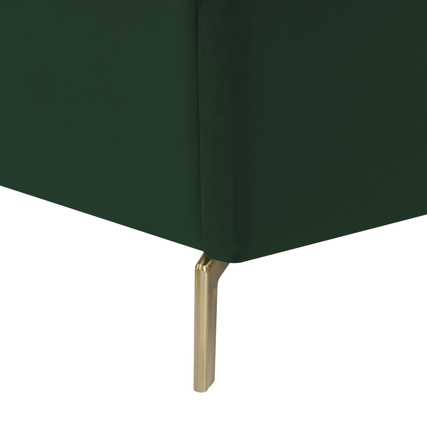 Green Velvet Upholstered Full Bed Frame
