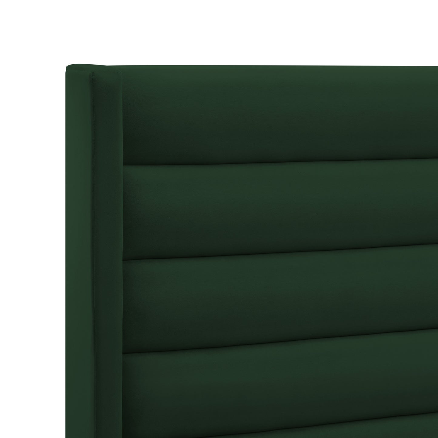 Green Velvet Upholstered Full Bed Frame