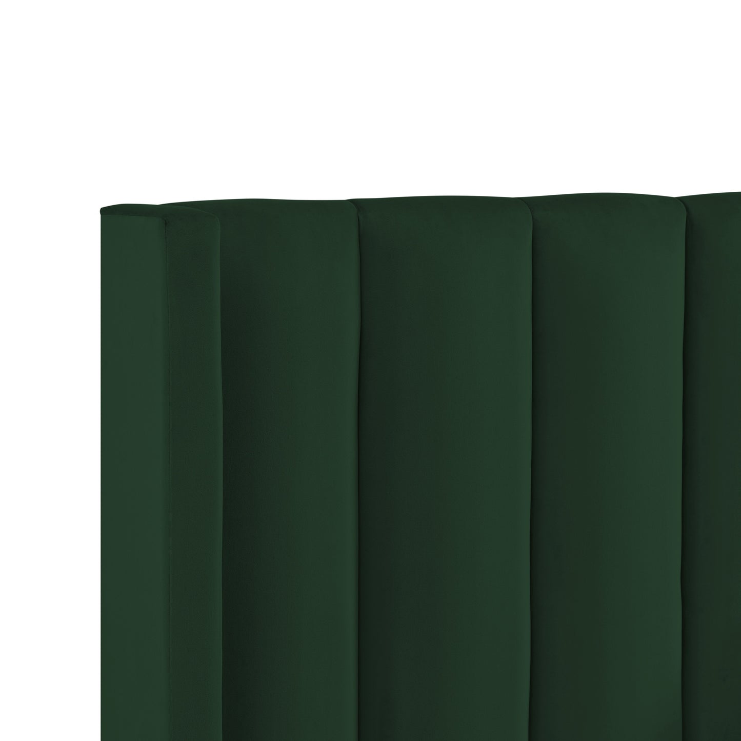 Green Velvet Upholstered Full Bed Frame