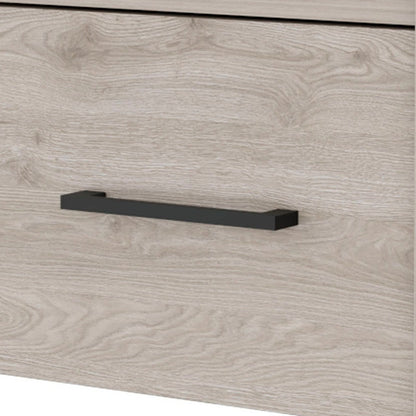 10" Gray Wood One Drawer Floating Nightstand