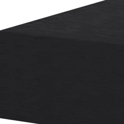 5" Black Wood One Drawer Floating Nightstand