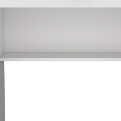 32" White Wood Computer Desk With Drawer