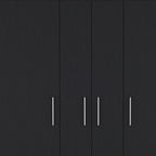 59" Black Two Drawer Combo Dresser