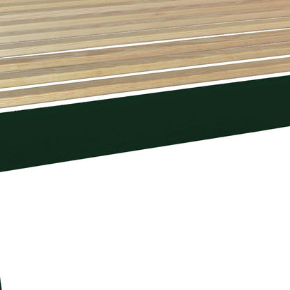 Dark Green Solid Wood Full Bed Frame