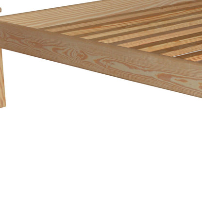 Natural Solid Wood Full Bed Frame