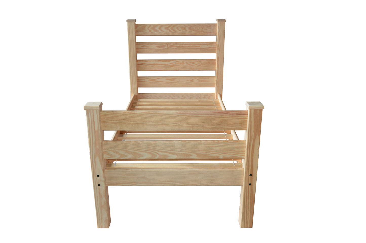 Natural Solid Wood Twin Bed Frame