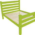 Lime Green Solid Wood Full Bed Frame