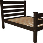 Brown Solid Wood Full Bed Frame