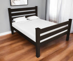 Brown Solid Wood Full Bed Frame