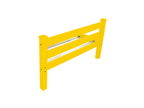 Yellow Solid Wood Queen Bed Frame