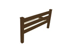 Coffee Solid Wood Queen Bed Frame