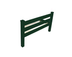 Dark Green Solid Wood Queen Bed Frame
