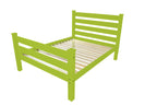 Lime Green Solid Wood Queen Bed Frame