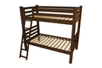 Red Twin Over Twin Solid Wood Bunk Bed