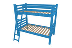 Blue Twin Traditional Solid Wood Bunk Bed