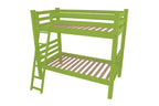 Green Twin Traditional Solid Wood Bunk Bed