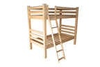 Natural Twin Over Twin Solid Wood Bunk Bed