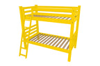 Yellow Full Traditional Solid Wood Bunk Bed