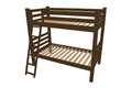Brown Full Traditional Solid Wood Bunk Bed