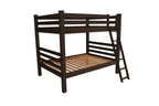 Brown Full Over Full Solid Wood Bunk Bed