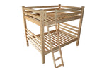 Natural Full Over Full Solid Wood Bunk Bed