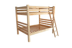 Natural Full Over Full Solid Wood Bunk Bed