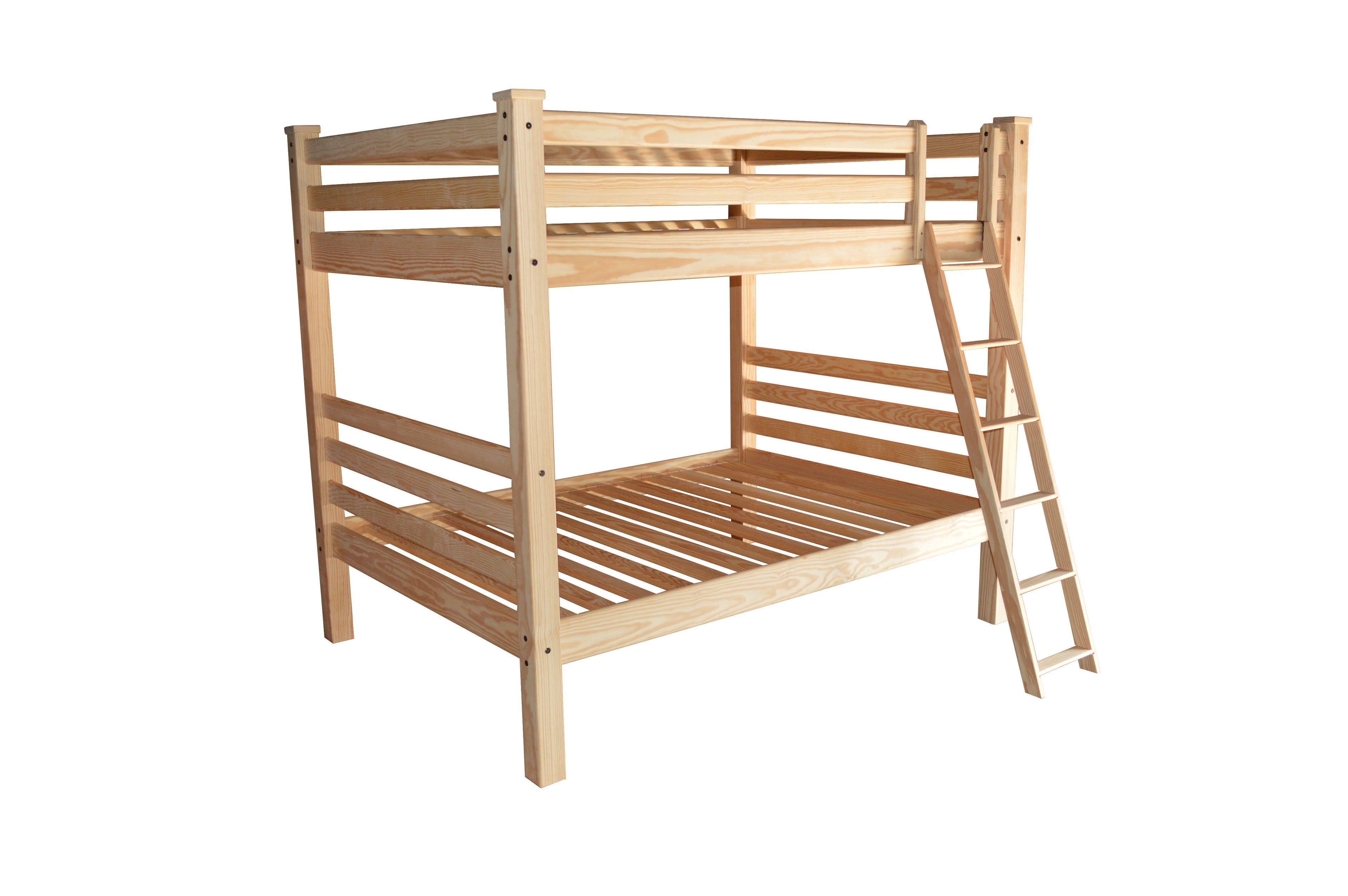 Natural Full Over Full Solid Wood Bunk Bed