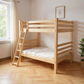 Natural Full Over Full Solid Wood Bunk Bed