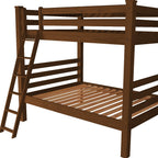 Red Queen Over Queen Solid Wood Bunk Bed