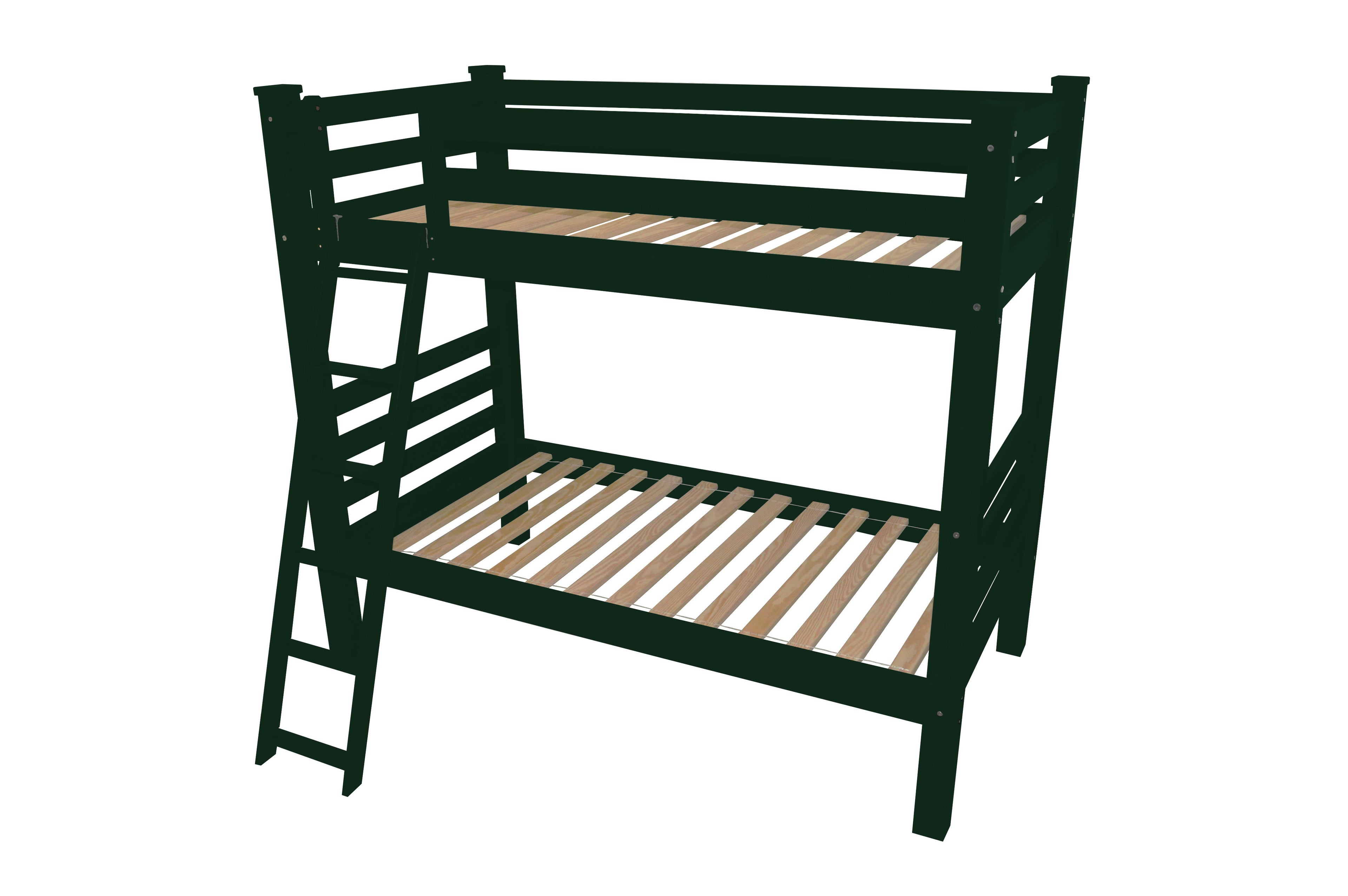 Green Queen Traditional Solid Wood Bunk Bed