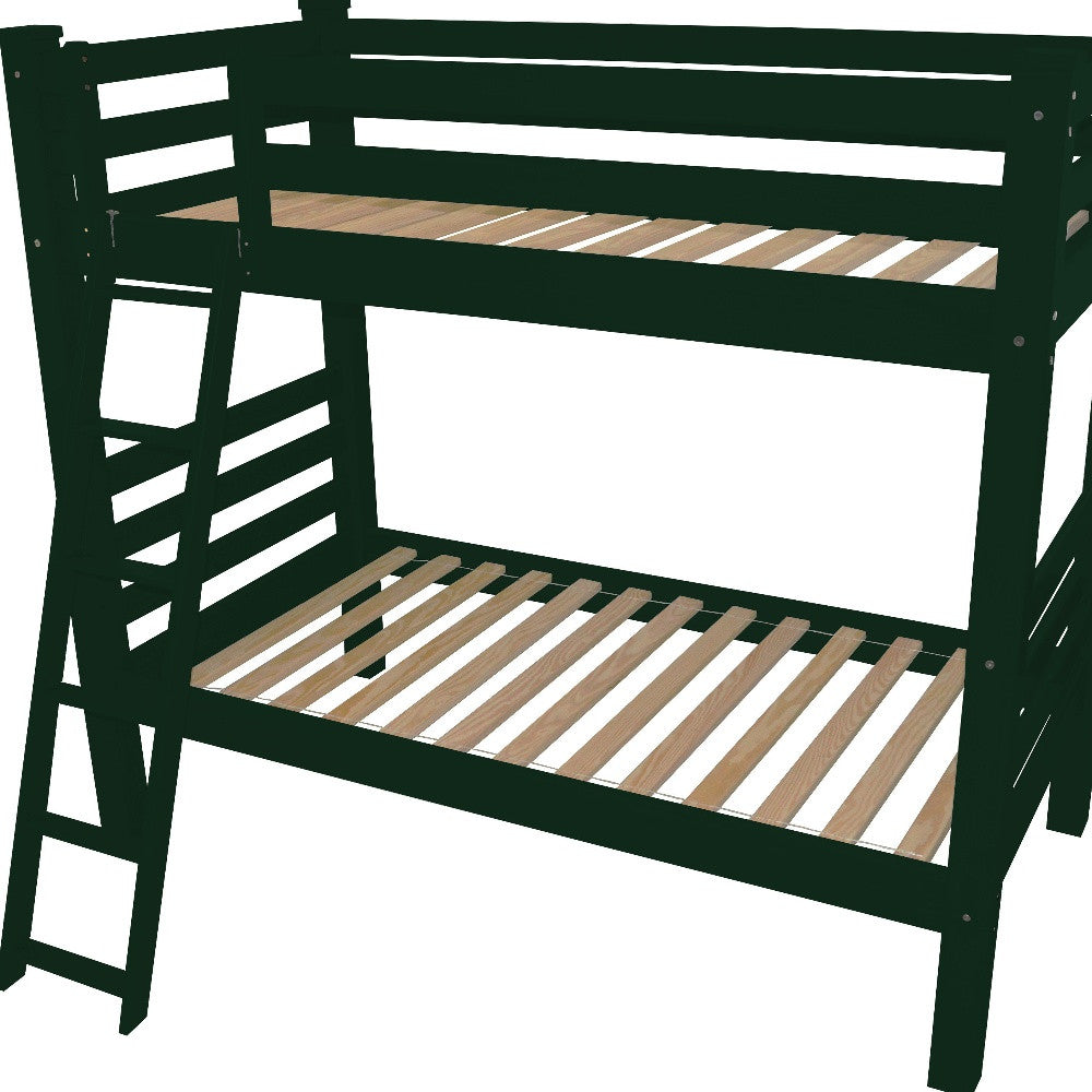 Green Queen Traditional Solid Wood Bunk Bed