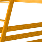 Yellow Queen Over Queen Solid Wood Bunk Bed