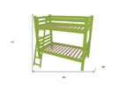 Green Queen Traditional Solid Wood Bunk Bed