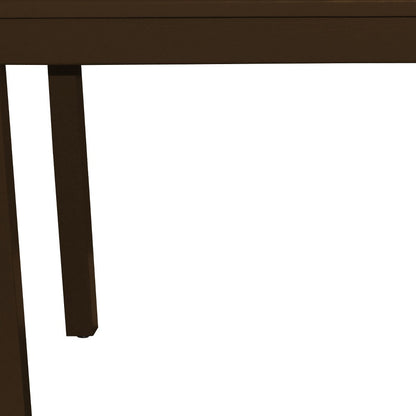 48" Coffee Solid Wood Dining Table