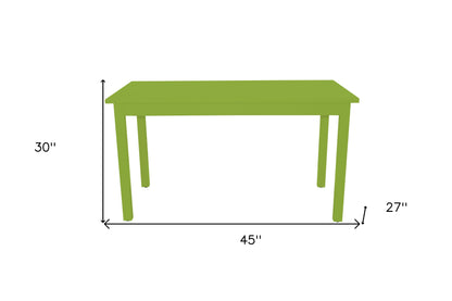 48" Chartreuse Solid Wood Dining Table
