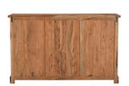 60" Brown Solid Wood Live Edge Six Drawer Double Dresser
