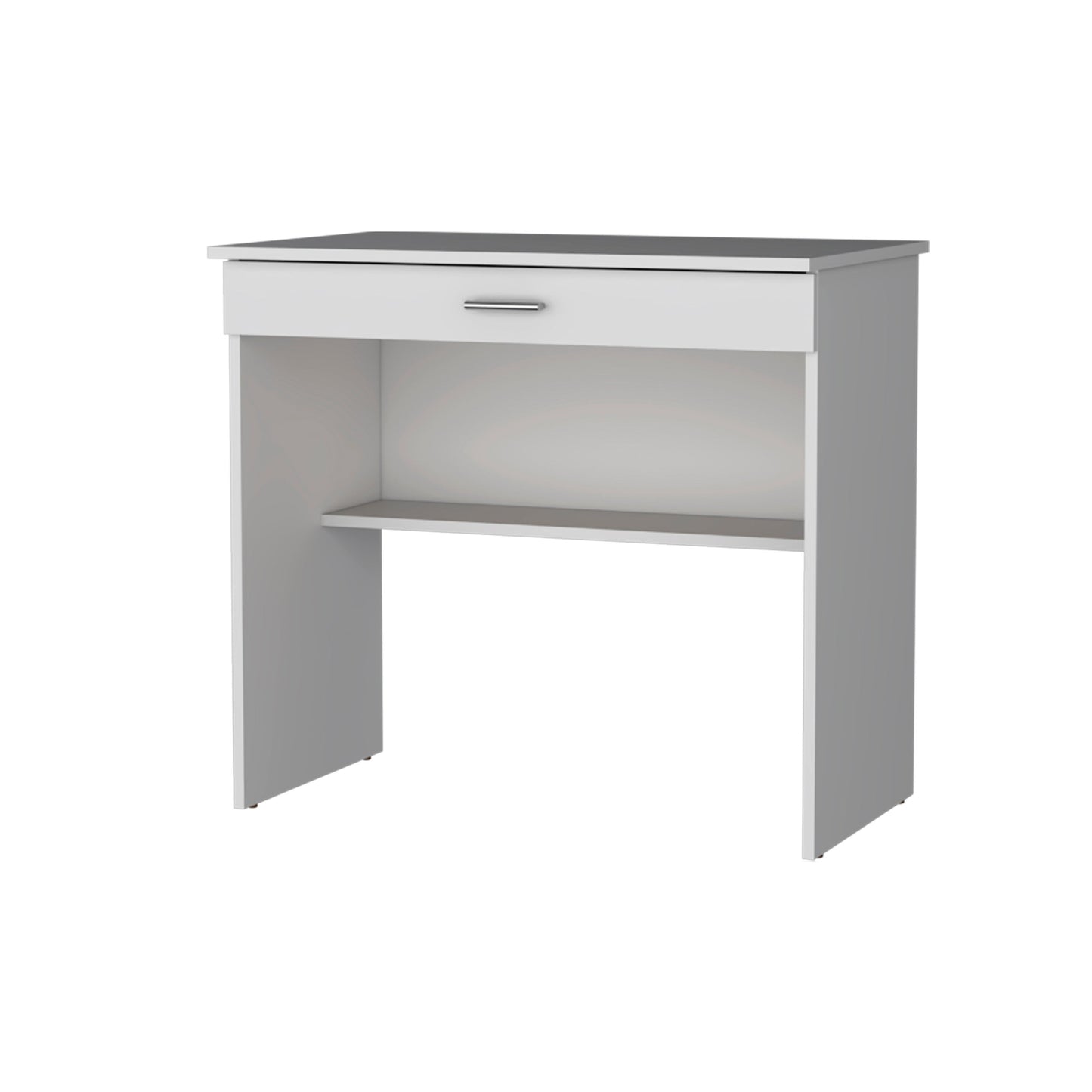 32" White Wood Computer Desk
