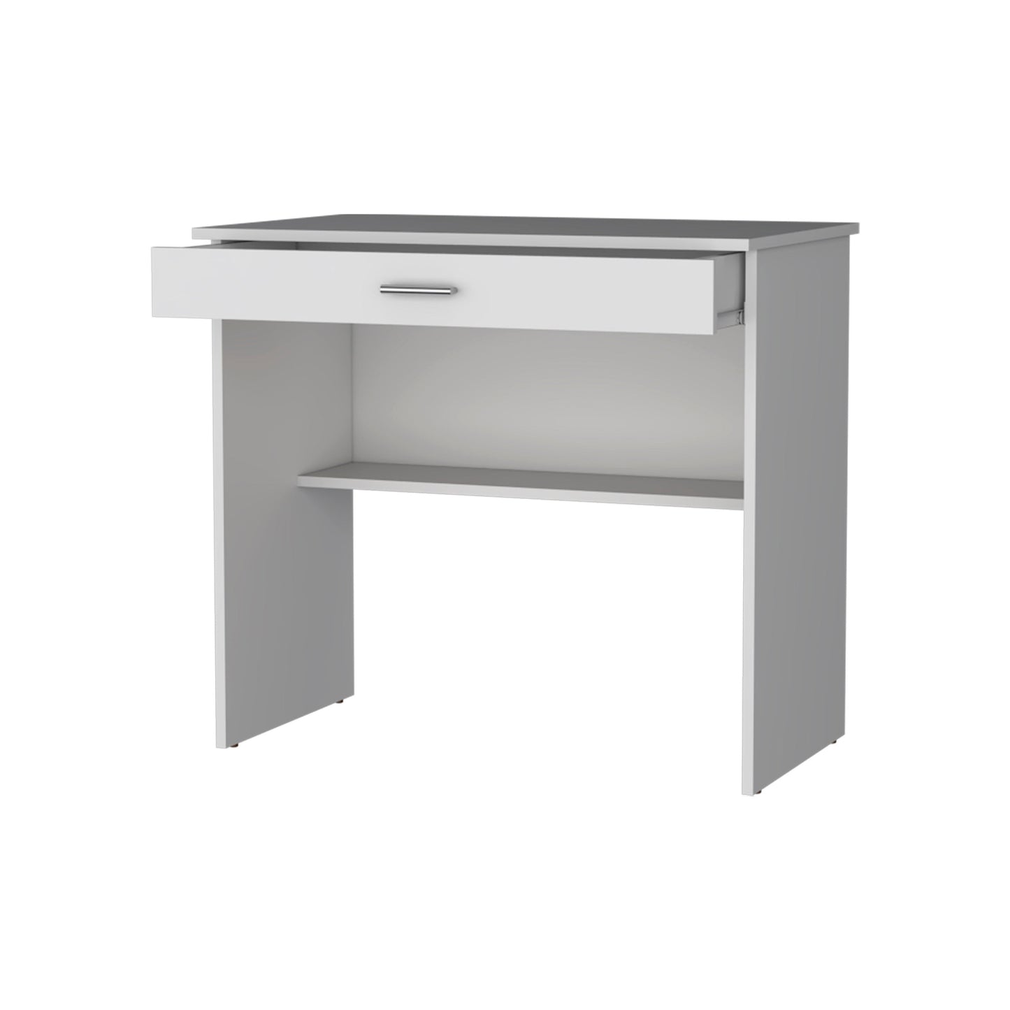 32" White Wood Computer Desk