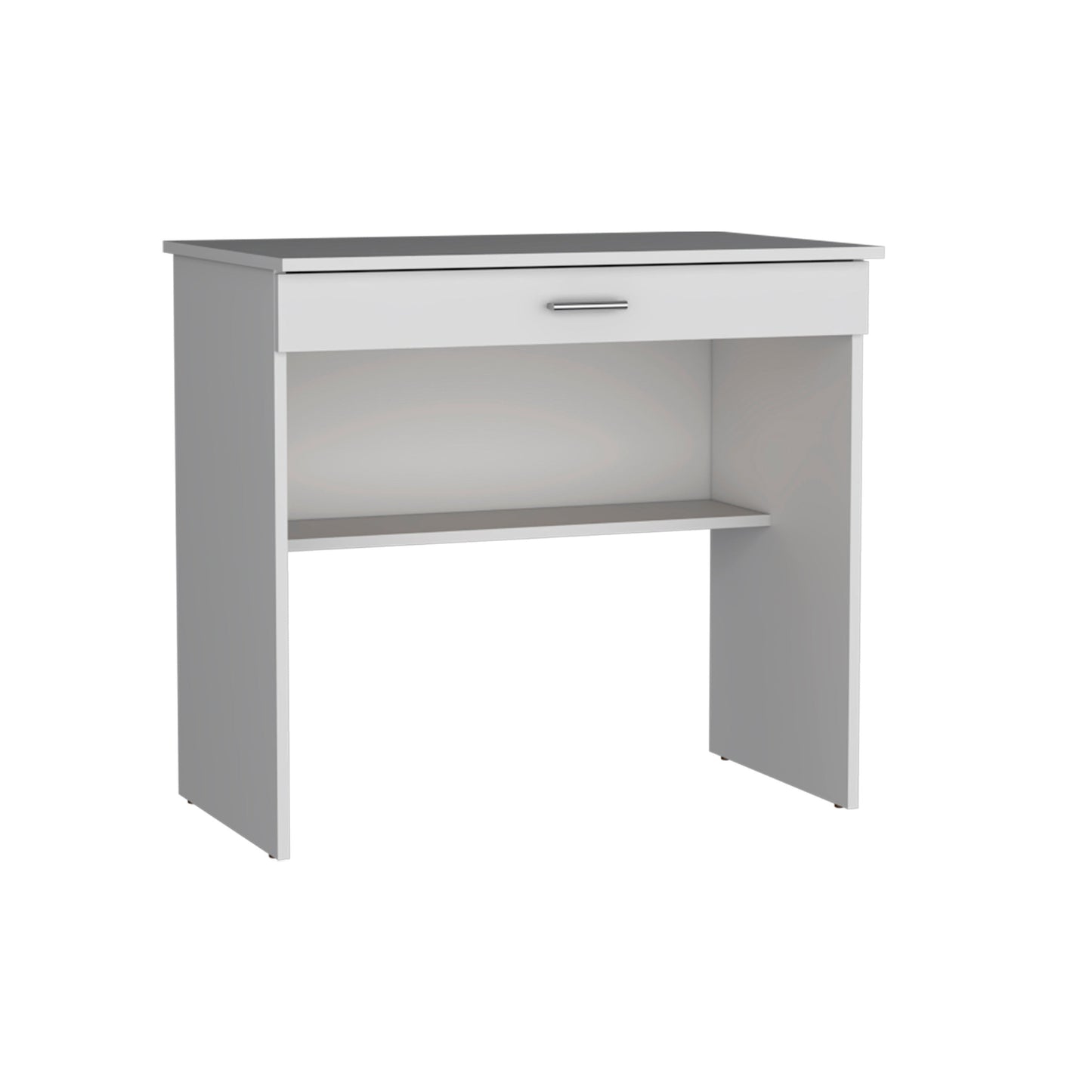 32" White Wood Computer Desk