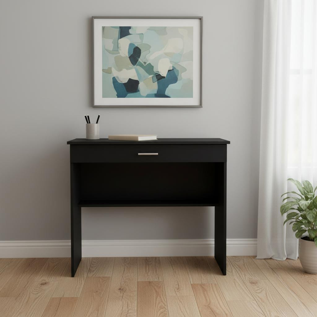 32" Black Wood Computer Desk