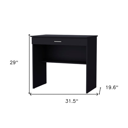 32" Black Wood Computer Desk