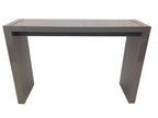 60" Gray Rectangular Wood Bar Table