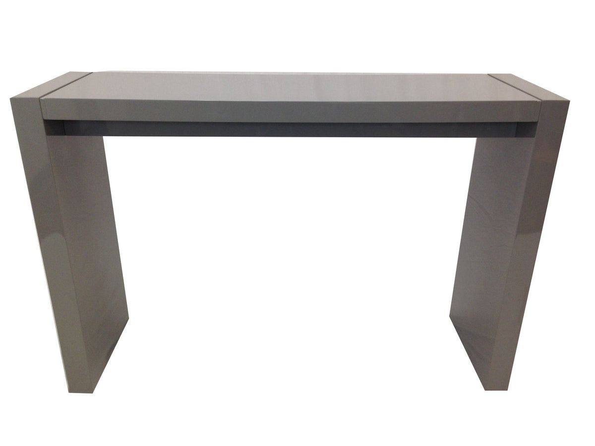 60" Gray Rectangular Wood Bar Table