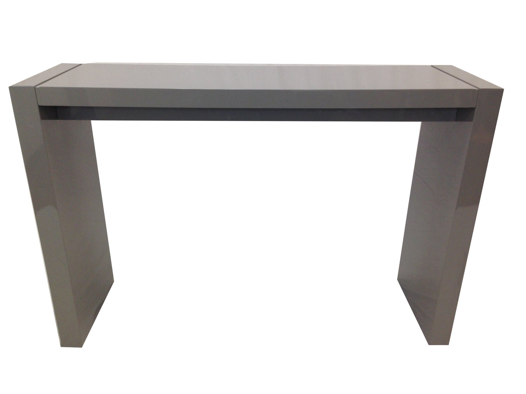 60" Gray Rectangular Wood Bar Table
